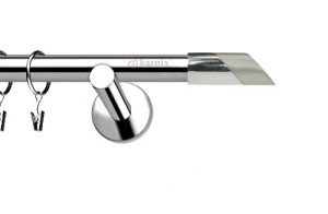 Karnisze nowoczesne NEO na wymiar pojedynczy 19mm Falko INOX