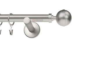 Karnisze nowoczesne NEO na wymiar pojedynczy 19mm Kula Elegant chrom mat