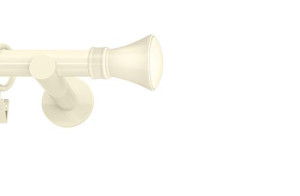 Karnisze nowoczesne NEO na wymiar pojedynczy 19mm Liberty ivory (kość słoniowa)