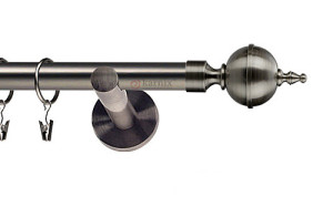 Karnisze nowoczesne NEO na wymiar pojedynczy 19mm Roxy antracyt