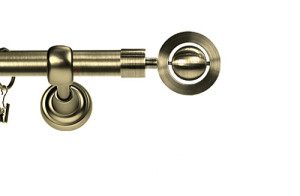 Karnisz Metalowy Rzymski pojedynczy 16mm Alpi antyk mosiądz