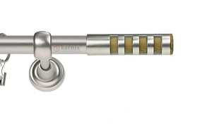 Karnisz Metalowy Rzymski pojedynczy 16mm Dakota chrom mat