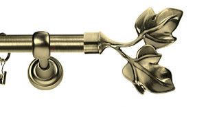 Karnisz Metalowy Rzymski pojedynczy 16mm Eliza antyk mosiądz