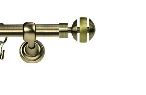 Karnisz Metalowy Rzymski pojedynczy 16mm Glory antyk mosiądz