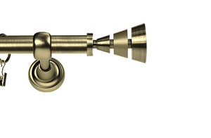 Karnisz Metalowy Rzymski pojedynczy 16mm Imperia antyk mosiądz