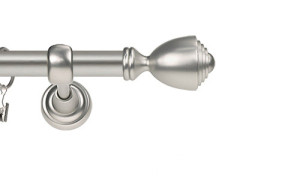 Karnisze Metalowe Rzymskie pojedynczy 25mm Avanti chrom mat