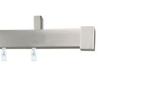 Karnisze apartamentowe sufitowe aveno pojedynczy 31x13mm Loreto Chrom mat