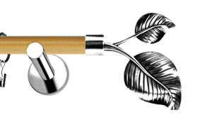 Karnisze Nowoczesne NEO Prestige pojedynczy 19mm Sorento INOX - pinia