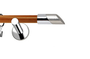 Karnisze Nowoczesne NEO Prestige pojedynczy 19mm Falko INOX - calvados