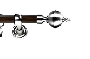 Karnisz Metalowy Prestige pojedynczy 19mm Roxy INOX - wenge