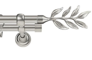 Karnisze Metalowe Rzymskie podwójny 19/19mm Aldis chrom mat