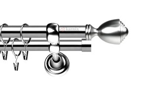 Karnisze Metalowe Rzymskie podwójny 19/19mm Avanti INOX