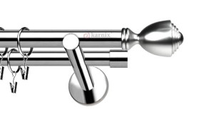 Karnisze nowoczesne NEO na wymiar podwójny 19/19mm Avanti INOX