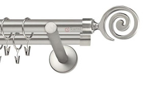 Karnisze nowoczesne NEO na wymiar podwójny 19/19mm Cento chrom mat