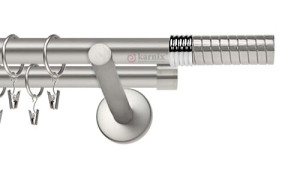 Karnisze nowoczesne NEO na wymiar podwójny 19/19mm Optima chrom mat