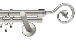 Karnisze nowoczesne NEO na wymiar podwójny 19/19mm Spiralka chrom mat