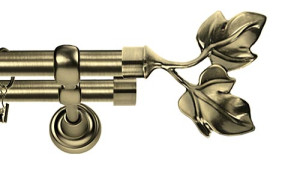 Karnisz Metalowy Rzymski podwójny 16/16mm Eliza antyk mosiądz