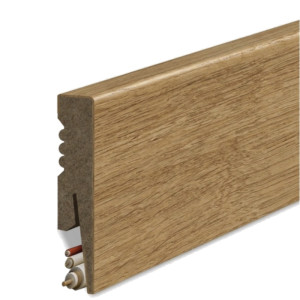 Listwa przypodłogowa MDF Gładka 8 cm - kolor Dąb Nordic