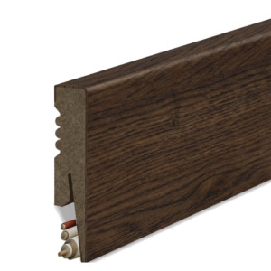 Listwa przypodłogowa MDF Gładka 8 cm - kolor Orzech