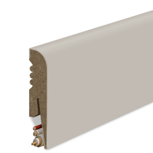 Listwa przypodłogowa MDF Gładka profil R8 8 cm - kolor Kaszmir