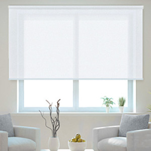 Roleta Wolnowisząca PEARL - Biały / mechanizm Brązowy