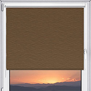 Rolety w kasecie na balkon • kolor Brązowy • na wymiar • montaż bezinwazyjny • z prowadnicami •  wewnętrzne • materiałowe