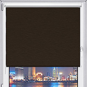 Rolety w kasecie balkonowe • kolor Brązowy • na wymiar • montaż bezinwazyjny • z prowadnicami •  wewnętrzne • materiałowe