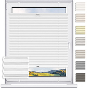 Roleta plisowana termoizolacyjna premium thermo - White / mechanizm Antracyt