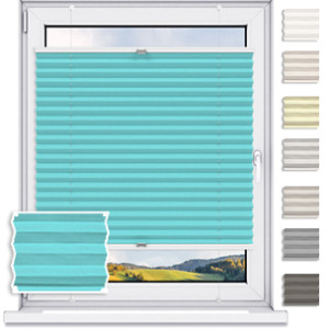 Roleta plisowana termoizolacyjna premium thermo - Azul / mechanizm Popiel