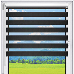 Roleta w Kasecie Zaciemniająca Dzień Noc BLACKNESS - Preto / mechanizm Biały