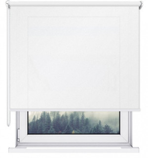 Roleta wewnętrzna screen na wymiar - White screen / mechanizm Biały