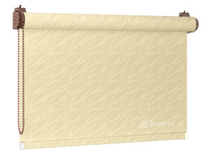 Roleta Mini AQUA (żakardowa) - Light Yellow / mechanizm Dębowy