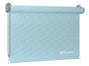 Roleta Mini AQUA (żakardowa) - Light Blue / mechanizm Szary