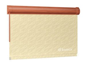 Roleta w kasecie żakardowa aqua - Light Yellow / mechanizm Wiśnia