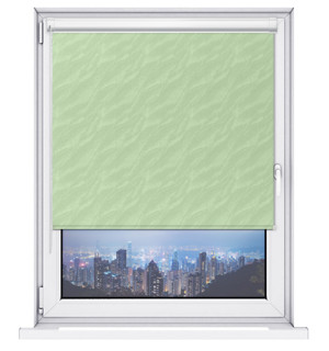 Roleta w kasecie żakardowa aqua - Light Green / mechanizm Biały