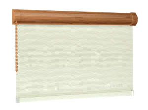 Roleta w Kasecie BASMATI (żakardowa) - Krem / mechanizm Dąb