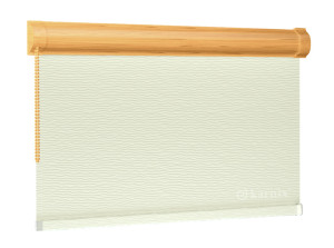 Roleta w Kasecie BASMATI (żakardowa) - Krem / mechanizm Dąb Jasny