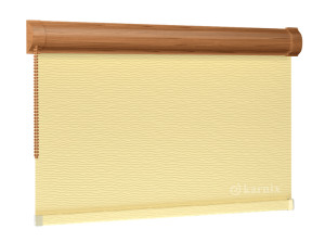 Roleta w Kasecie BASMATI (żakardowa) - Wanilia / mechanizm Dąb