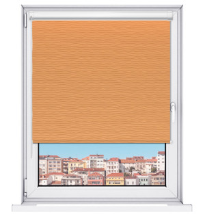 Rolety na balkon w kasecie • kolor Brązowy • na wymiar • montaż bezinwazyjny • z prowadnicami •  wewnętrzne • materiałowe