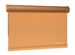 Roleta w Kasecie BASMATI (żakardowa) - Łosoś / mechanizm Dąb