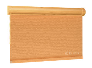 Roleta w Kasecie BASMATI (żakardowa) - Łosoś / mechanizm Dąb Jasny