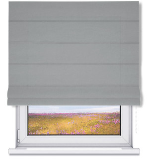 Roleta Rzymska CANVAS PREMIUM - Plomo / mechanizm Biały