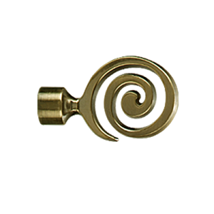 Zakończenia karniszy / Zakończenia CENTO 19mm antyk mosiądz - 2szt.