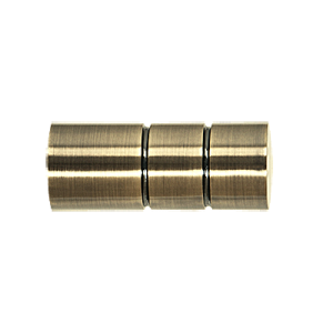 Zakończenia karniszy / Zakończenia CYLINDER 19mm antyk mosiądz - 2szt.