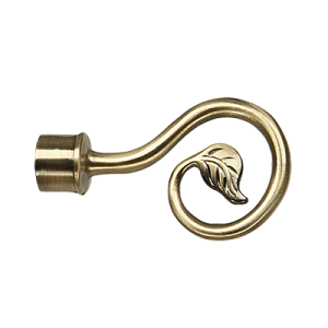 Zakończenia karniszy / Zakończenia SPIRALKA 19mm antyk mosiądz - 2szt.