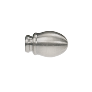 Zakończenia karniszy / Zakończenia  OWAL  19mm chrom mat - 2szt.