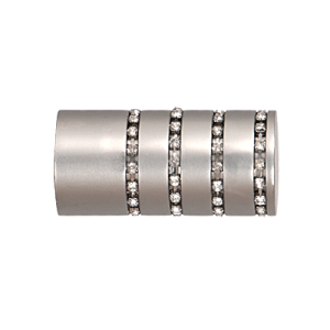 Zakończenia karniszy / Zakończenia ROSETTI CRYSTAL  19mm chrom mat - 2szt.
