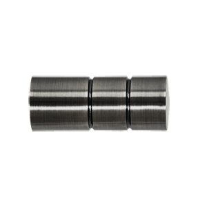 Zakończenia karniszy / Zakończenia CYLINDER 19mm antracyt - 2szt.