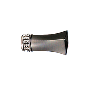 Zakończenia karniszy / Zakończenia SANTIAGO CRYSTAL 19mm antracyt - 2szt.