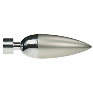 Zakończenia karniszy / Zakończenia KAZUR 16mm chrom mat- 2szt.